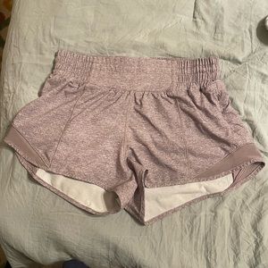 Purple Lululemon shorts